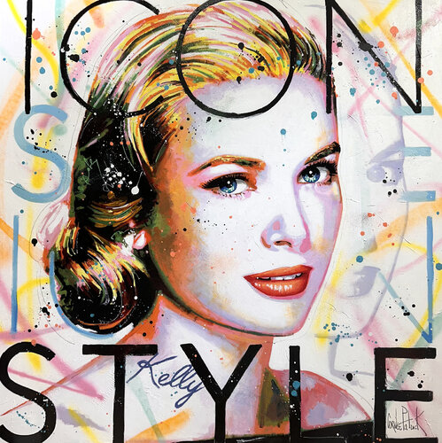 Grace Kelly, pop style Icon by Patrick Cornée, Painting for Sale on Select