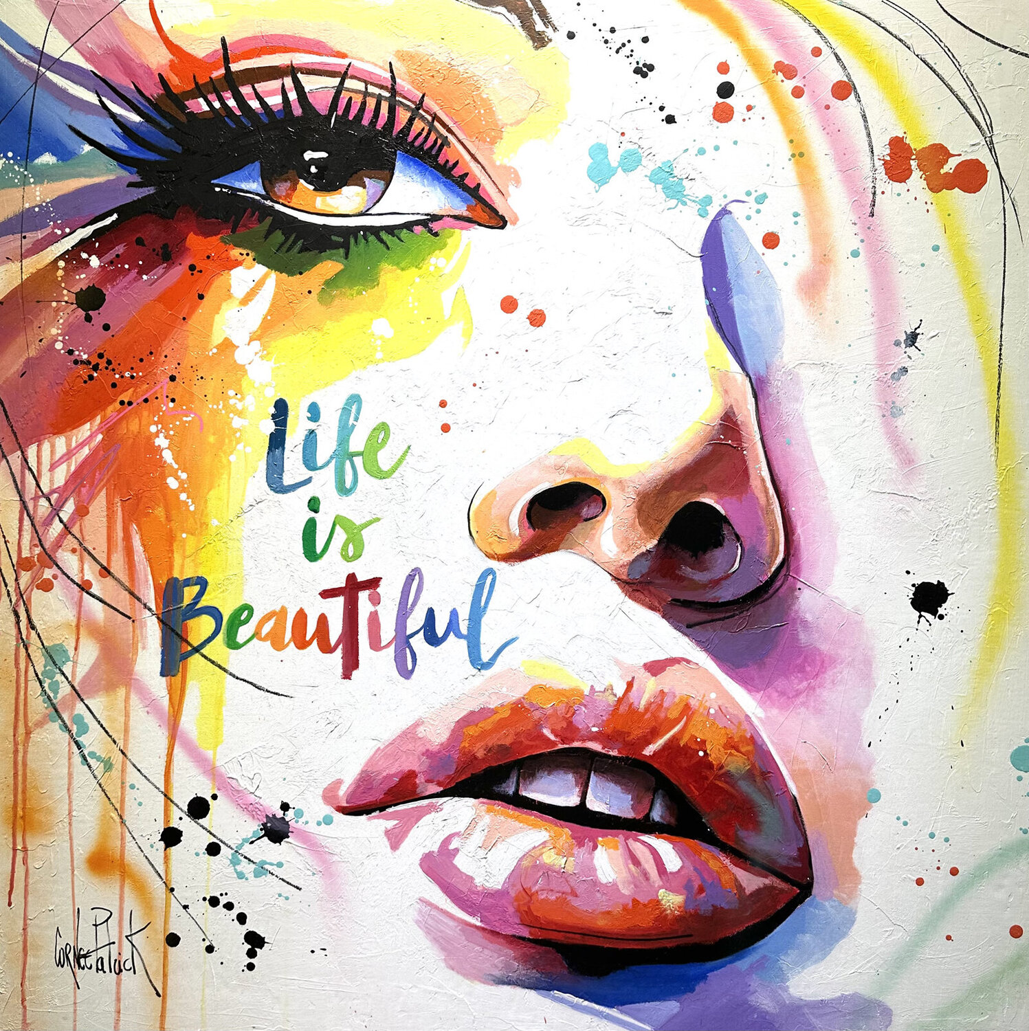 The palette of life Patrick Cornée Original painting for sale