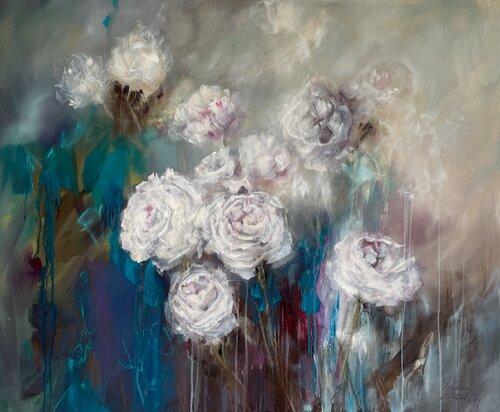 Blue Mood by Marion Doxie Delaubell, Painting for Sale on Select