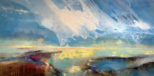 Erlöster Horizont II by Marion Doxie Delaubell, Painting for Sale on Select