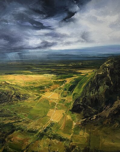 Agartha - Event Horizon by Ivan Grozdanovski, Painting for Sale on Select
