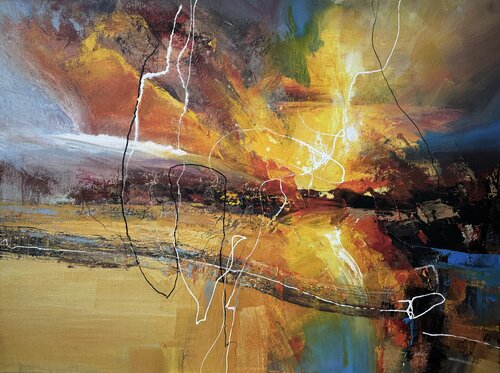 Agartha - The other side of the rainbow by Ivan Grozdanovski, Painting for Sale on Select