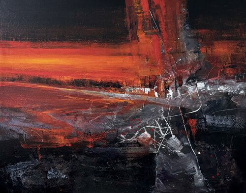 Agartha - The Broken Red by Ivan Grozdanovski, Painting for Sale on Select