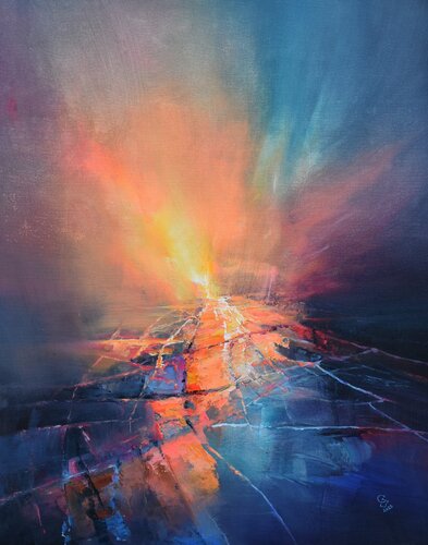 Agartha - Beyond the unknown by Ivan Grozdanovski, Painting for Sale on Select