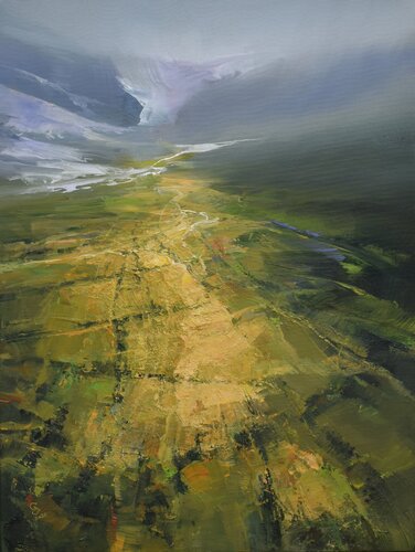 The secret of green valley - 28 by Ivan Grozdanovski, Painting for Sale on Select