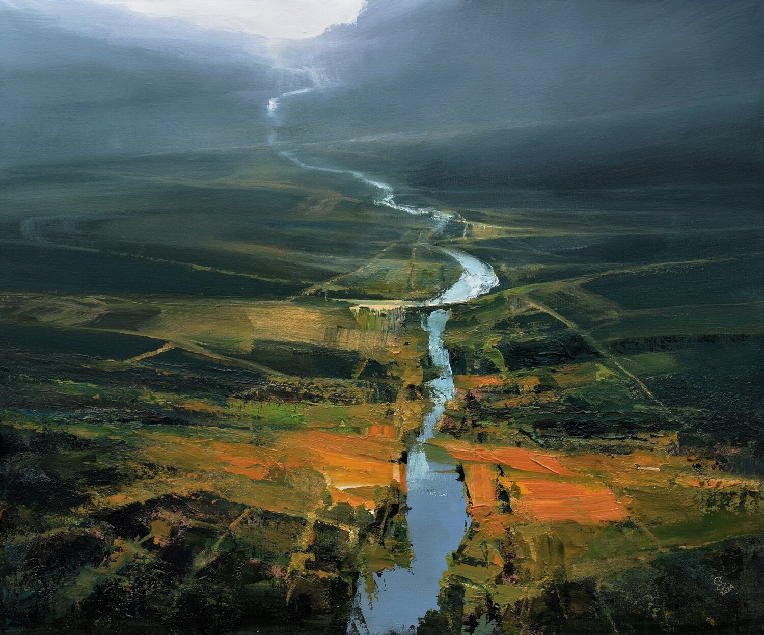 The secret of the green valley - 15 Ivan Grozdanovski Original painting for sale
