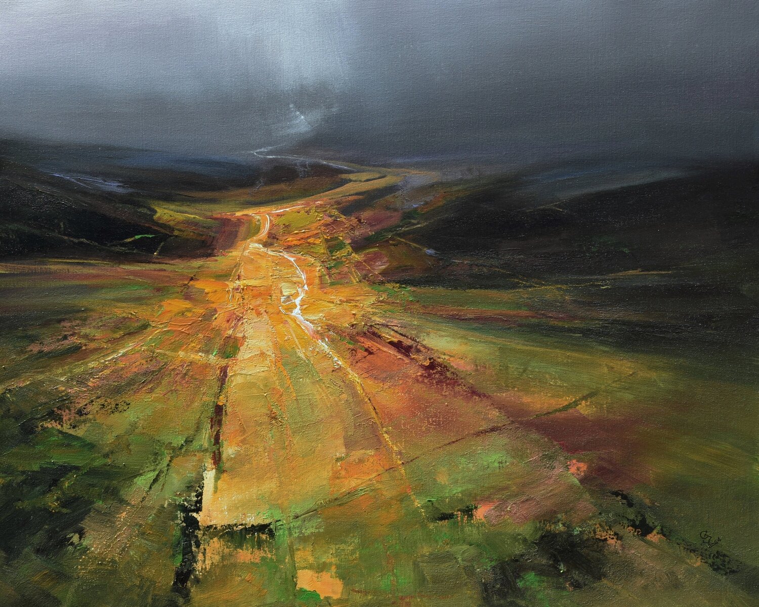 Agartha - In the Light Beneath the Shadow - 6 Ivan Grozdanovski Original painting for sale