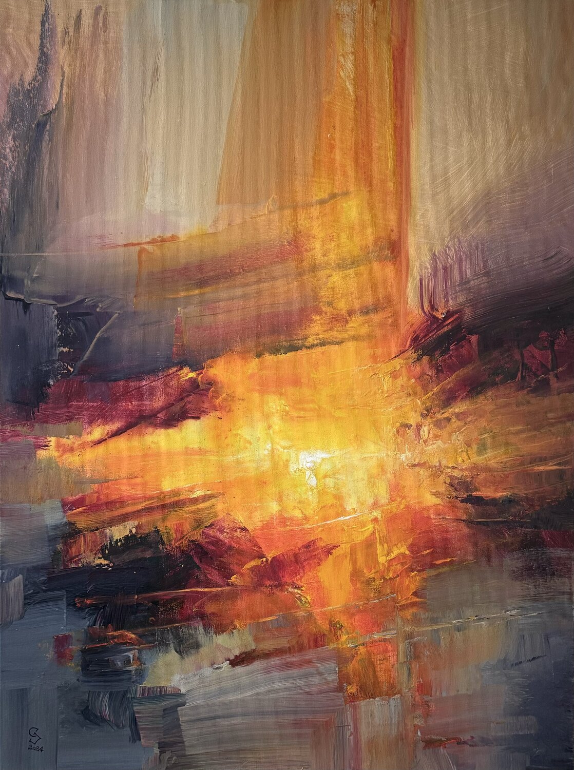 Agartha - The Core Ivan Grozdanovski Original painting for sale