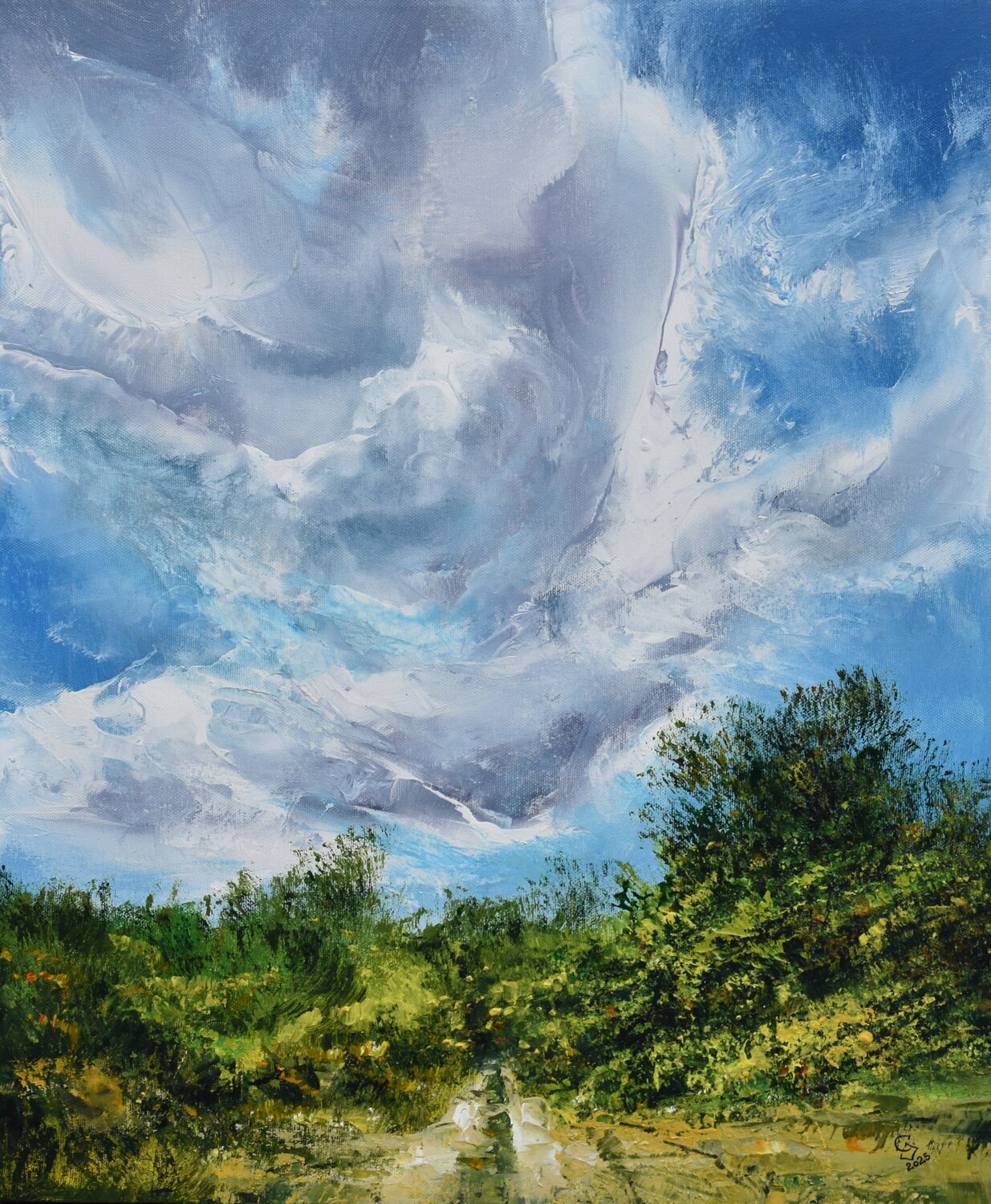 The awakening of early spring Ivan Grozdanovski Original painting for sale