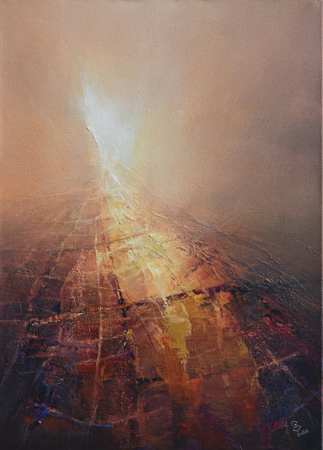 Agartha - A Dust Storm 2 Ivan Grozdanovski Original painting for sale