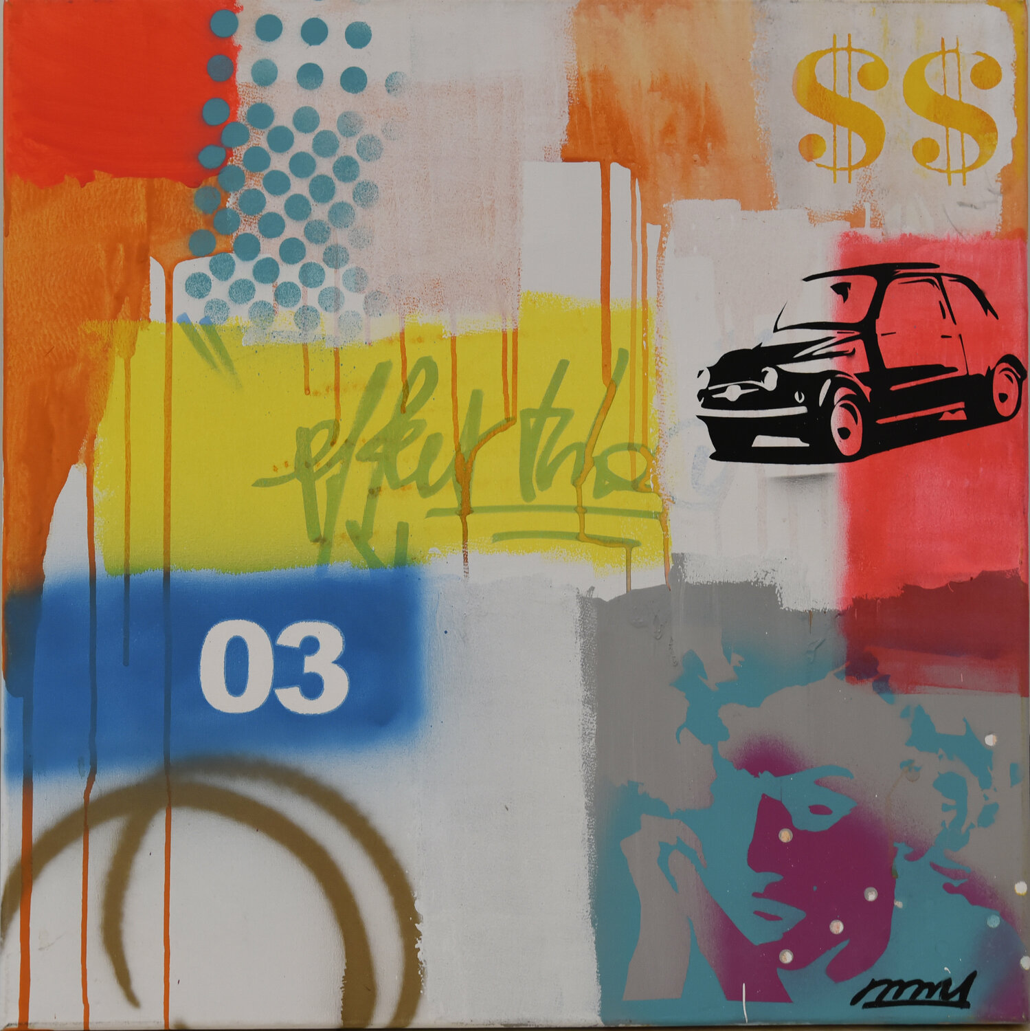 FIAT DILLIES Original painting for sale