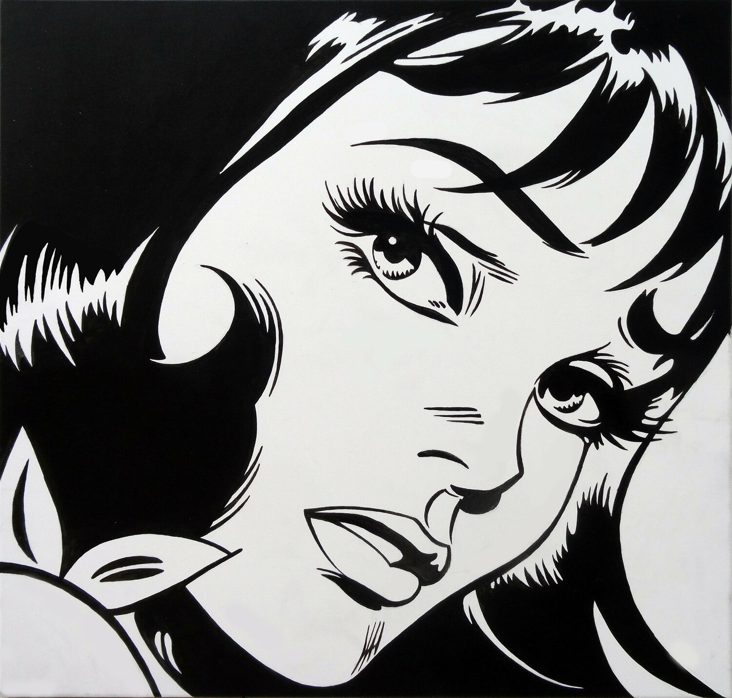 BLUE EYES DILLIES Original painting for sale