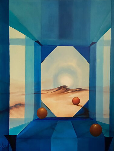 Sunrise on Mars by Ulla M. Neuhaus, Painting for Sale on Select