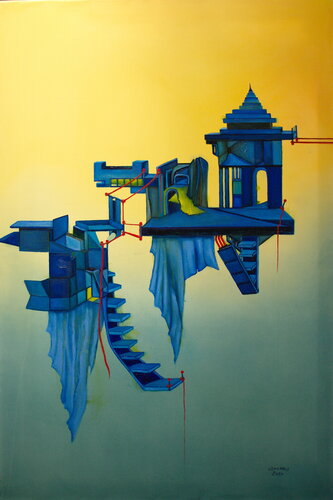 The way to heaven by Ulla M. Neuhaus, Painting for Sale on Select
