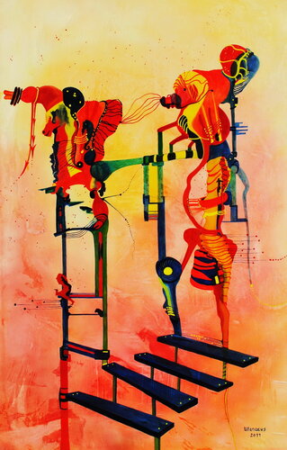 My own wonderworld I by Ulla M. Neuhaus, Painting for Sale on Select