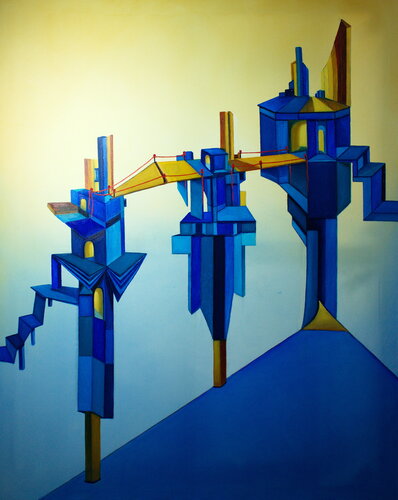 Go into the unknown world by Ulla M. Neuhaus, Painting for Sale on Select