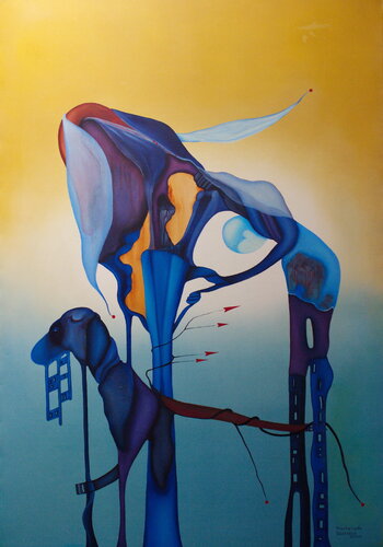 Maskerade by Ulla M. Neuhaus, Painting for Sale on Select