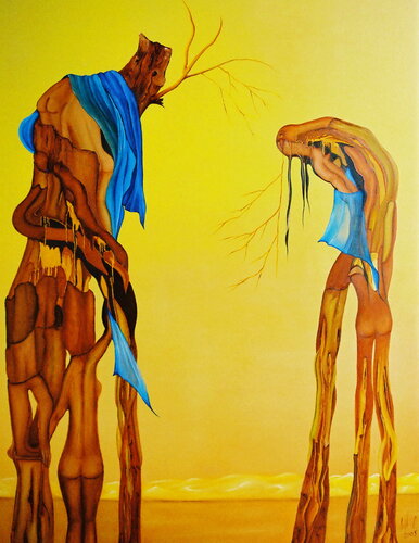 Such-Bäume by Ulla M. Neuhaus, Painting for Sale on Select