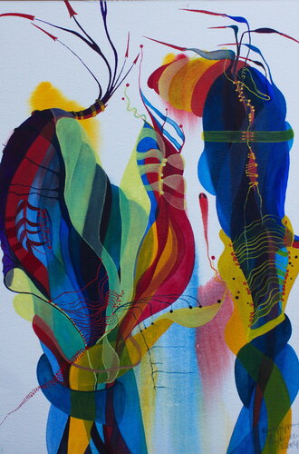 Entpuppung I by Ulla M. Neuhaus, Painting for Sale on Select