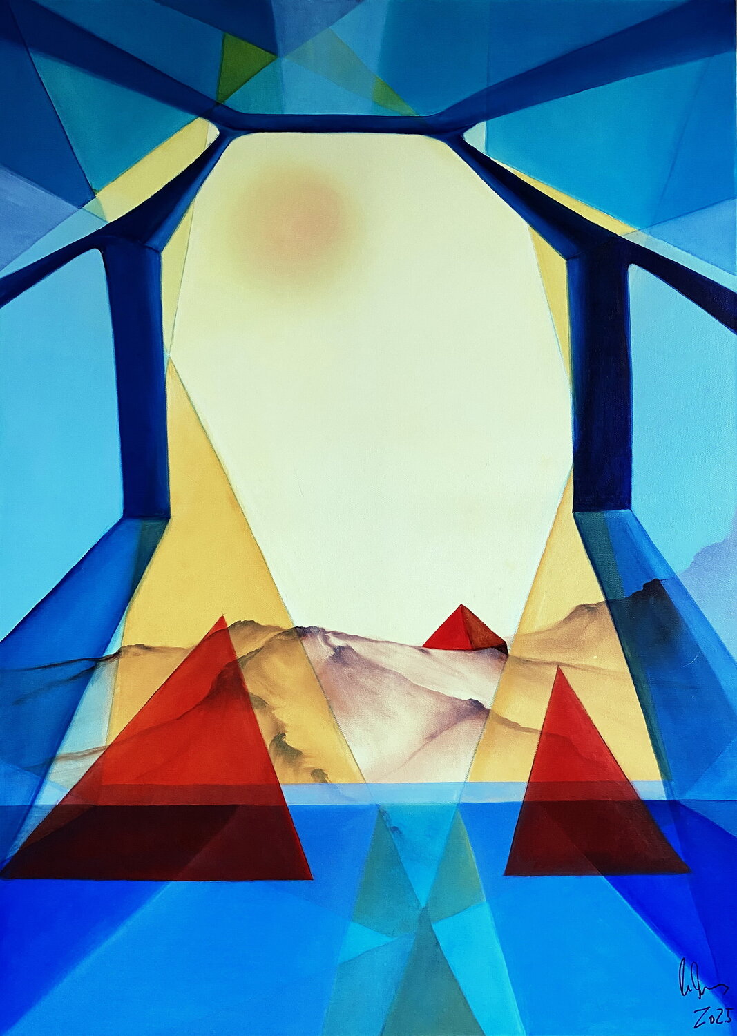 Daylight on Mars Ulla M. Neuhaus Original painting for sale