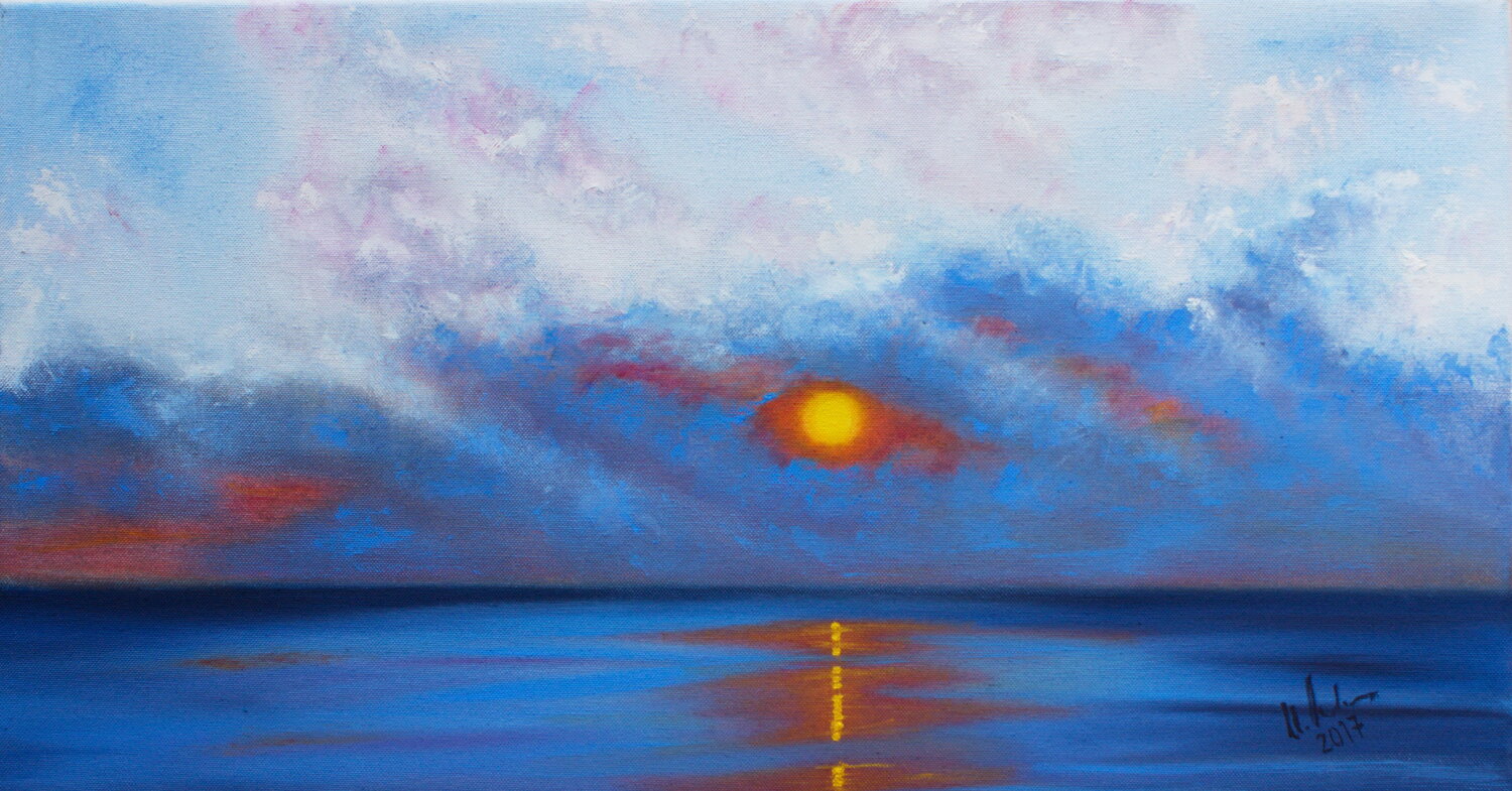 Dream of a sunset Ulla M. Neuhaus Original painting for sale
