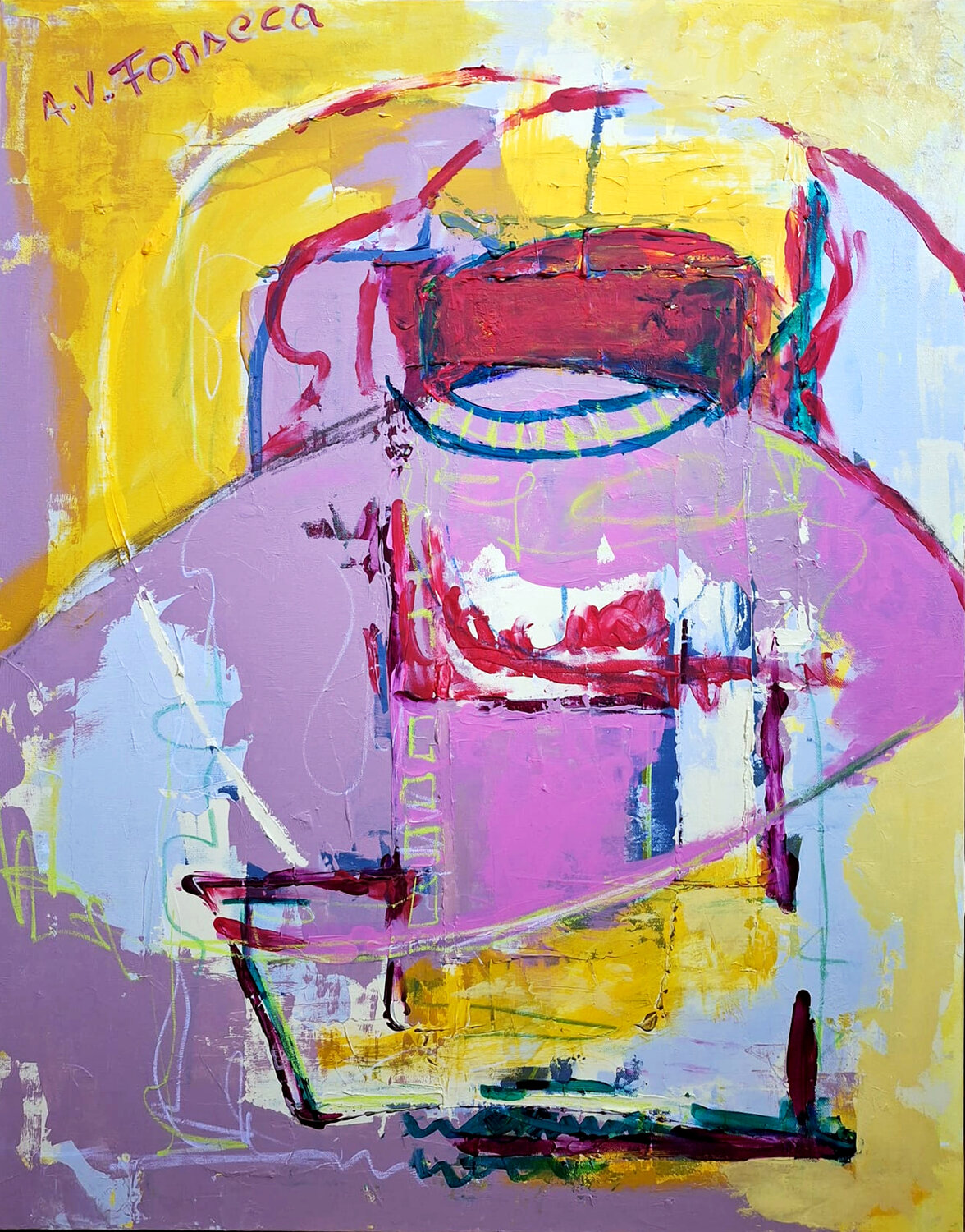 The Fruit of Silence Ana Verónica Fonseca Original painting for sale