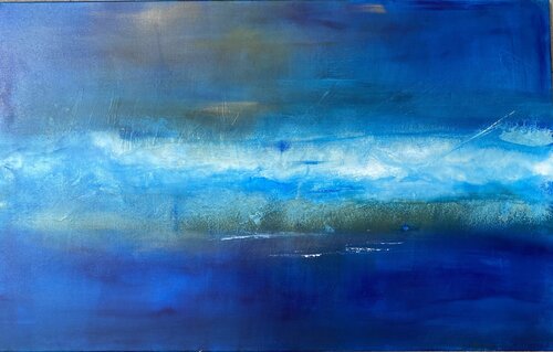 Bleu de bleu by Christine Barth Mroz, Painting for Sale on Select
