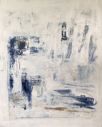 White graffitis by Christine Barth Mroz, Painting for Sale on Select