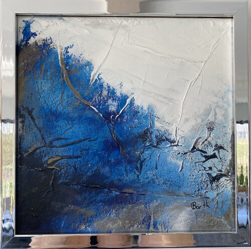 Petite cascade bleue by Christine Barth Mroz, Painting for Sale on Select