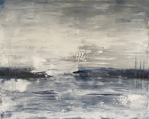 L echo du froid by Christine Barth Mroz, Painting for Sale on Select
