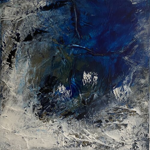 Le mystère bleu by Christine Barth Mroz, Painting for Sale on Select
