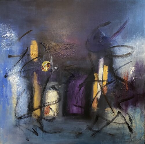 Ville folle by Christine Barth Mroz, Painting for Sale on Select