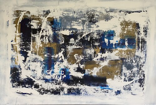 L inlandsis doré by Christine Barth Mroz, Painting for Sale on Select