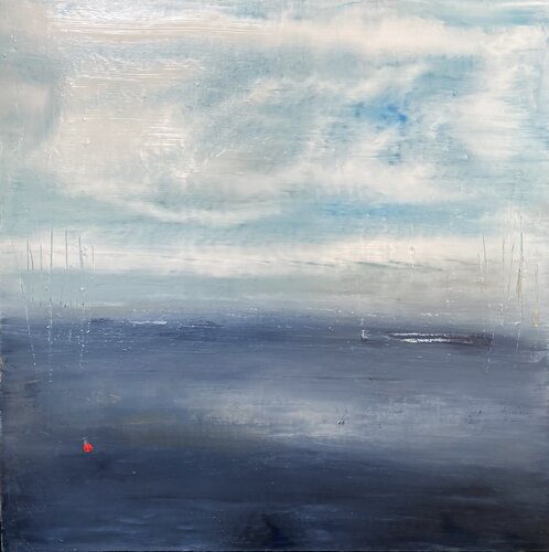 Battement de coeur à l horizon by Christine Barth Mroz, Painting for Sale on Select