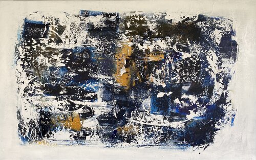 L or sous la glace by Christine Barth Mroz, Painting for Sale on Select