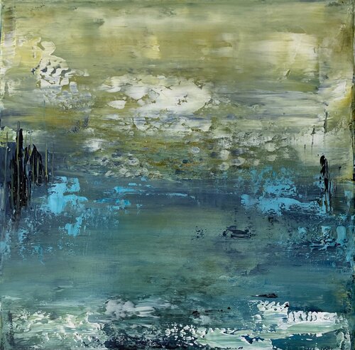 L éveil printanier by Christine Barth Mroz, Painting for Sale on Select