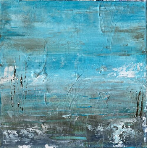 Le lagon perdu by Christine Barth Mroz, Painting for Sale on Select