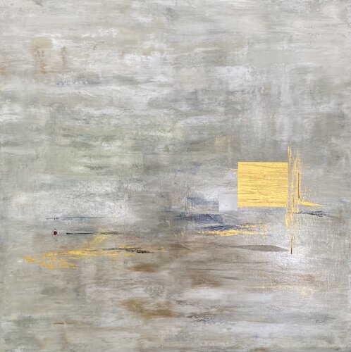 Silence doré by Christine Barth Mroz, Painting for Sale on Select