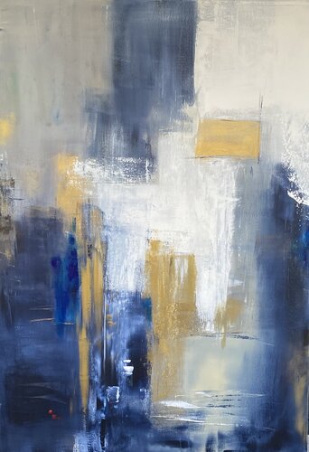 Glacier d or by Christine Barth Mroz, Painting for Sale on Select