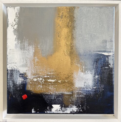 Symphonie d ‘or et d ‘azur by Christine Barth Mroz, Painting for Sale on Select
