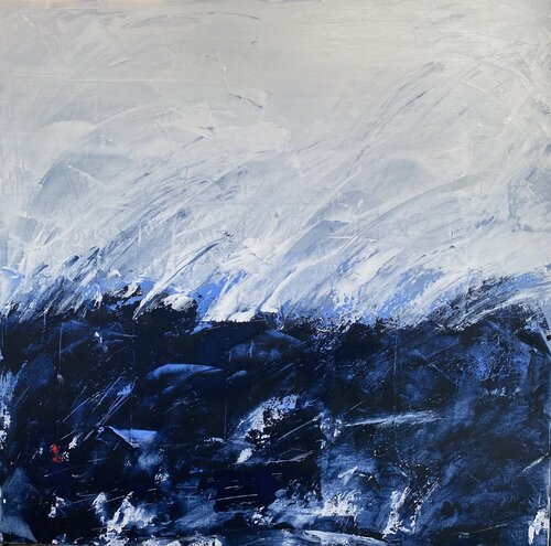 Ciel d encre by Christine Barth Mroz, Painting for Sale on Select