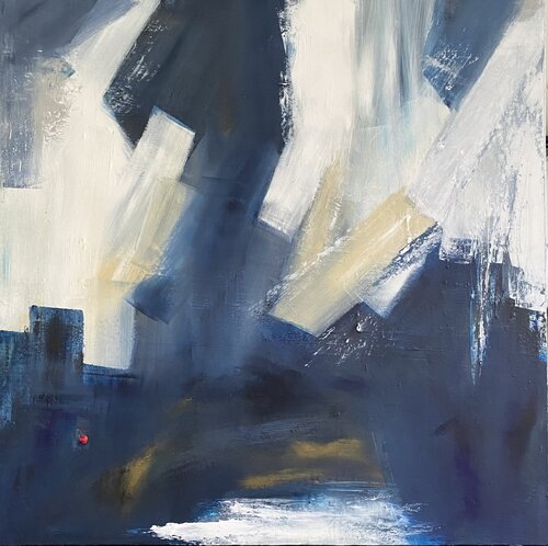 S abandonner au bleu von Christine Barth Mroz, Malerei kaufen auf Select