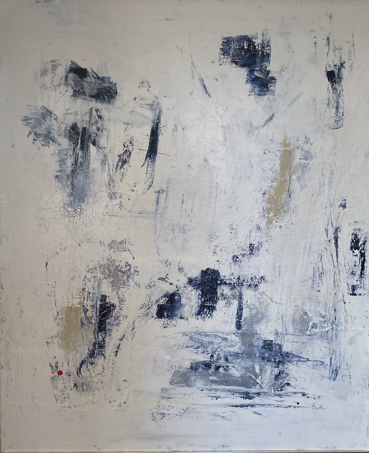 GLACIERS BLANCS Christine Barth Mroz Original painting for sale