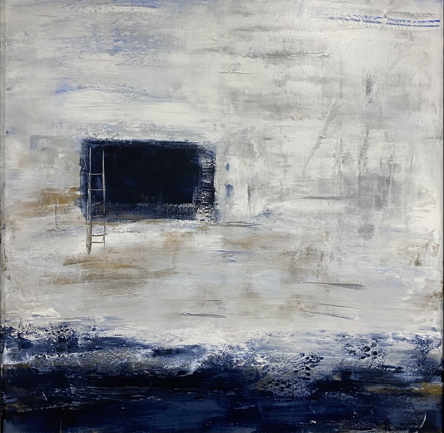 Fenêtre sur la mer Christine Barth Mroz Original painting for sale