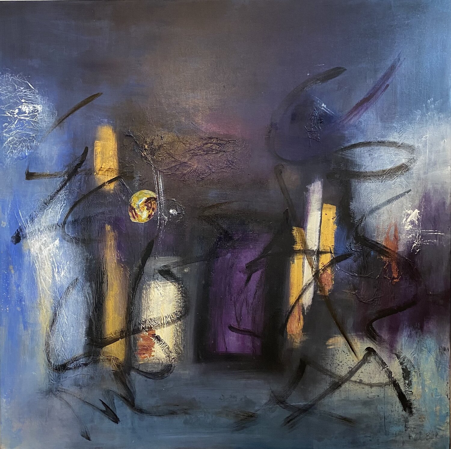 Ville folle Christine Barth Mroz Original painting for sale