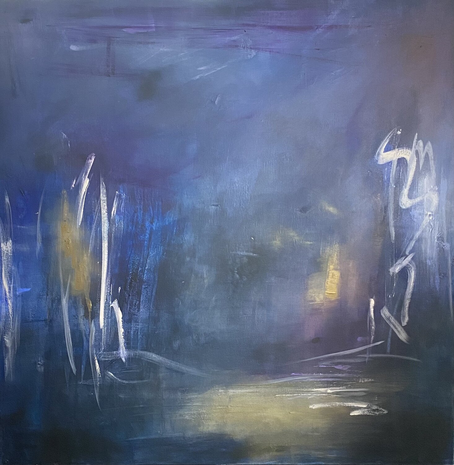 Éclats dans la pénombre Christine Barth Mroz Original painting for sale