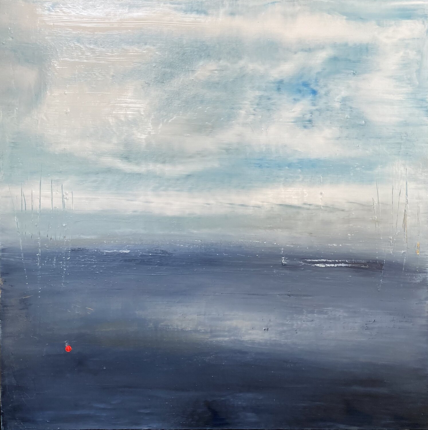 Battement de coeur à l horizon Christine Barth Mroz Original painting for sale
