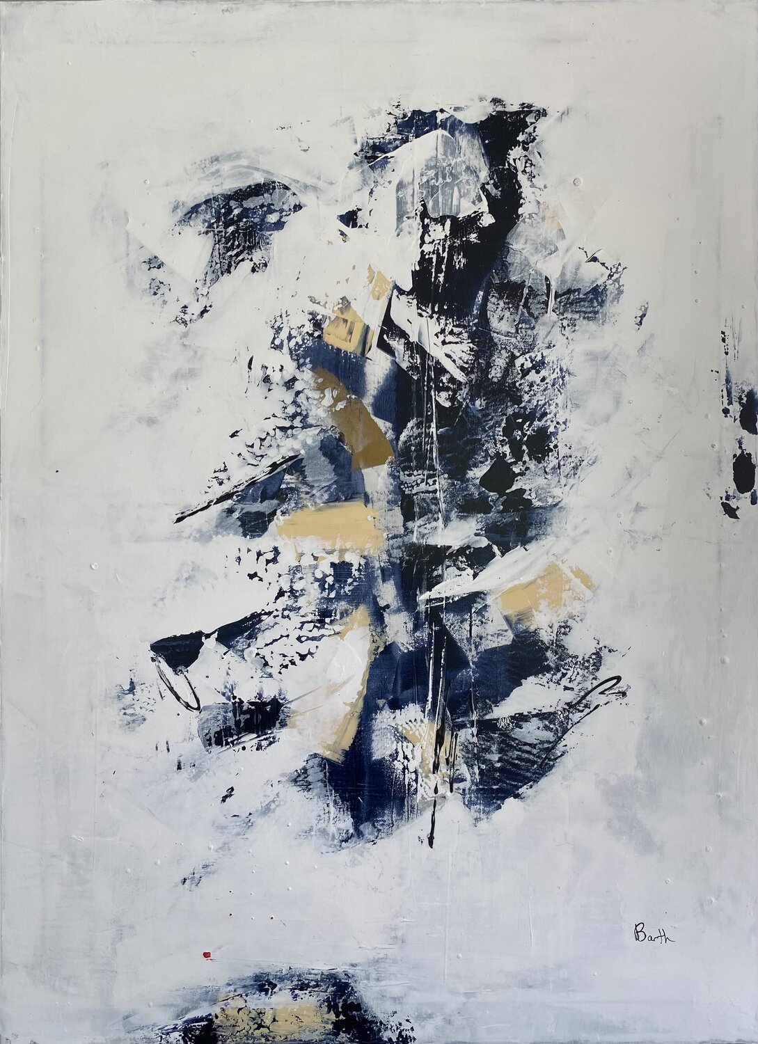 Symphonie bleue et blanche Christine Barth Mroz Original painting for sale