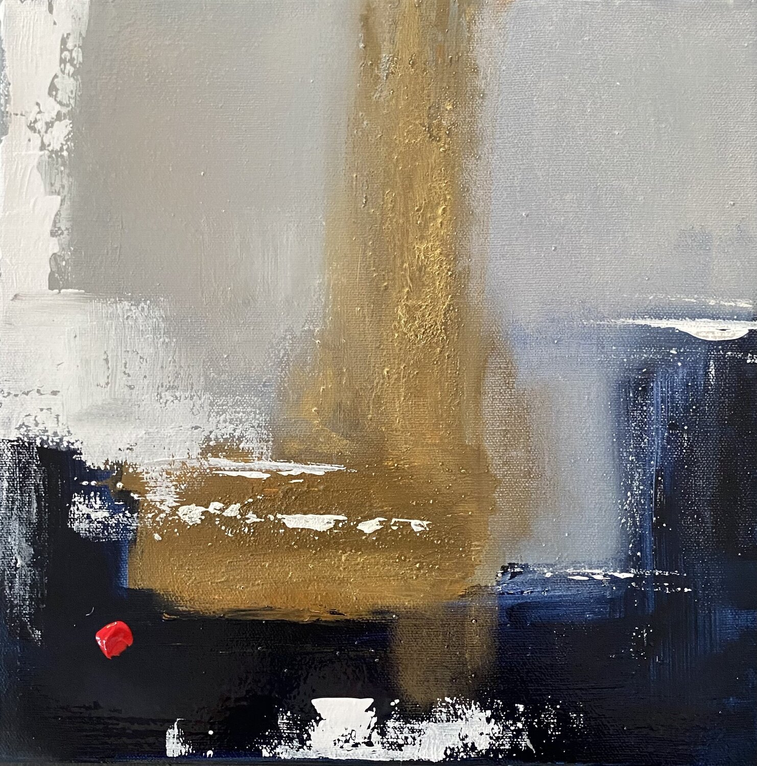 Symphonie d ‘or et d ‘azur Christine Barth Mroz Original painting for sale