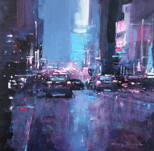 Times Square , Manhattan  n° 2503 by Philippe Perennou, Painting for Sale on Select